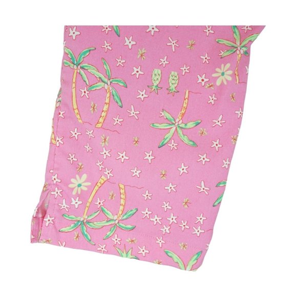 AW Golf by Allyson Whitmore Womens Golf Pants Capris Size 8 Pink Tropical Palms - Picture 6 of 6
